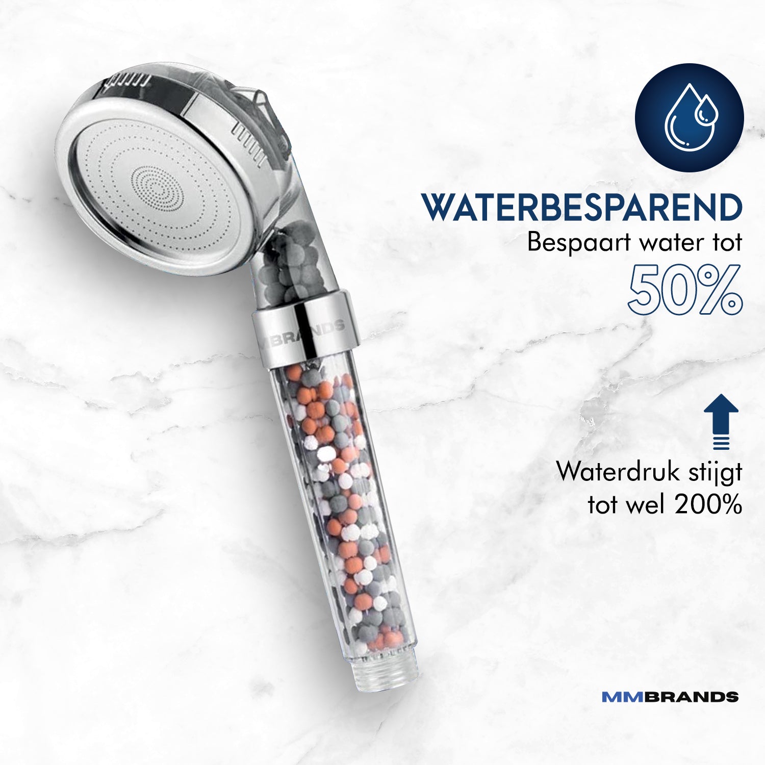 Ionische Douchekop - Waterbesparend