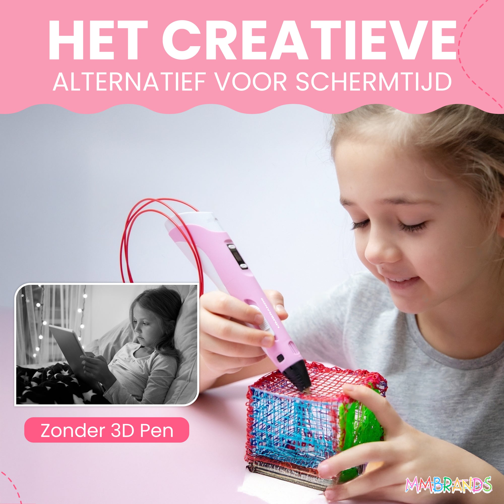 3D-penna startpaket - 10 färger filament