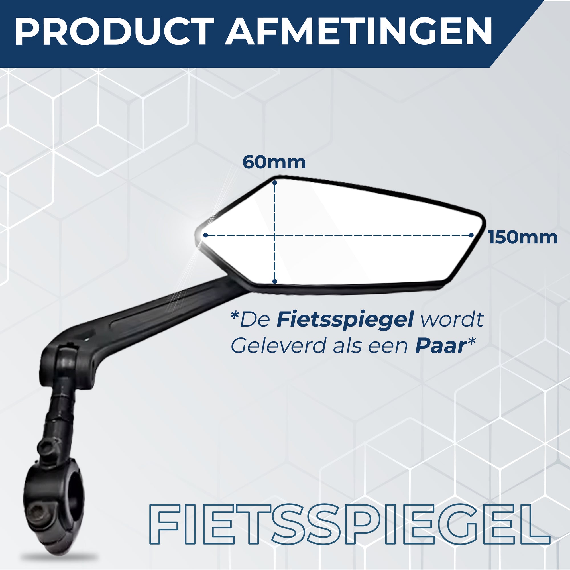 Fahrradspiegel Set 2-teilig – links und rechts