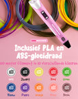 3D Pen Starterspakket - 100M Filament - 10 Kleuren - Roze