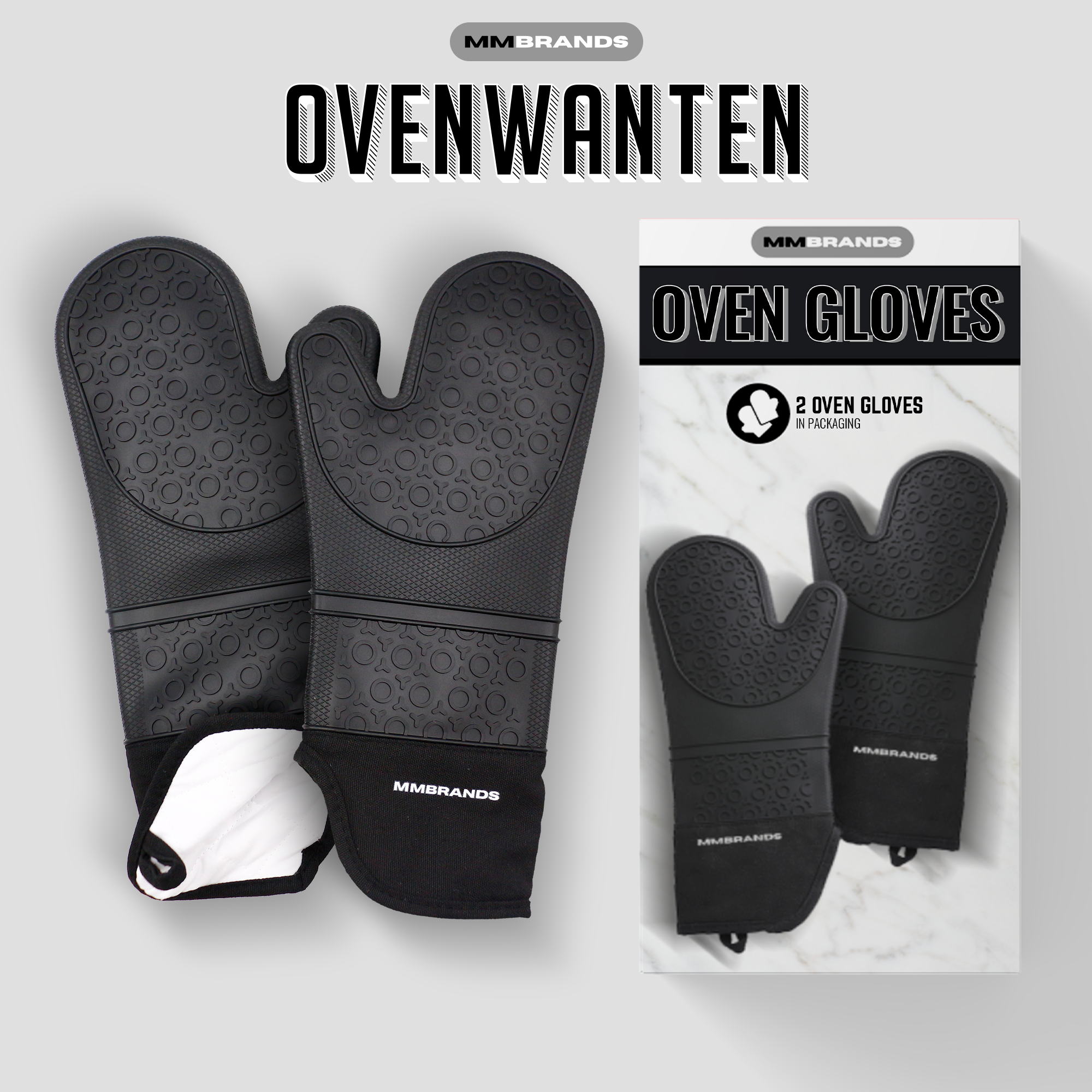 Ovenwanten - Extra Lang - 2 Stuks