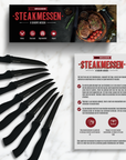 Steakmesser Set – 8-teilig – Schwarz