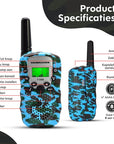 Walkie talkie Set voor Kinderen - 3 Stuks - Groen, Blauw en Geel