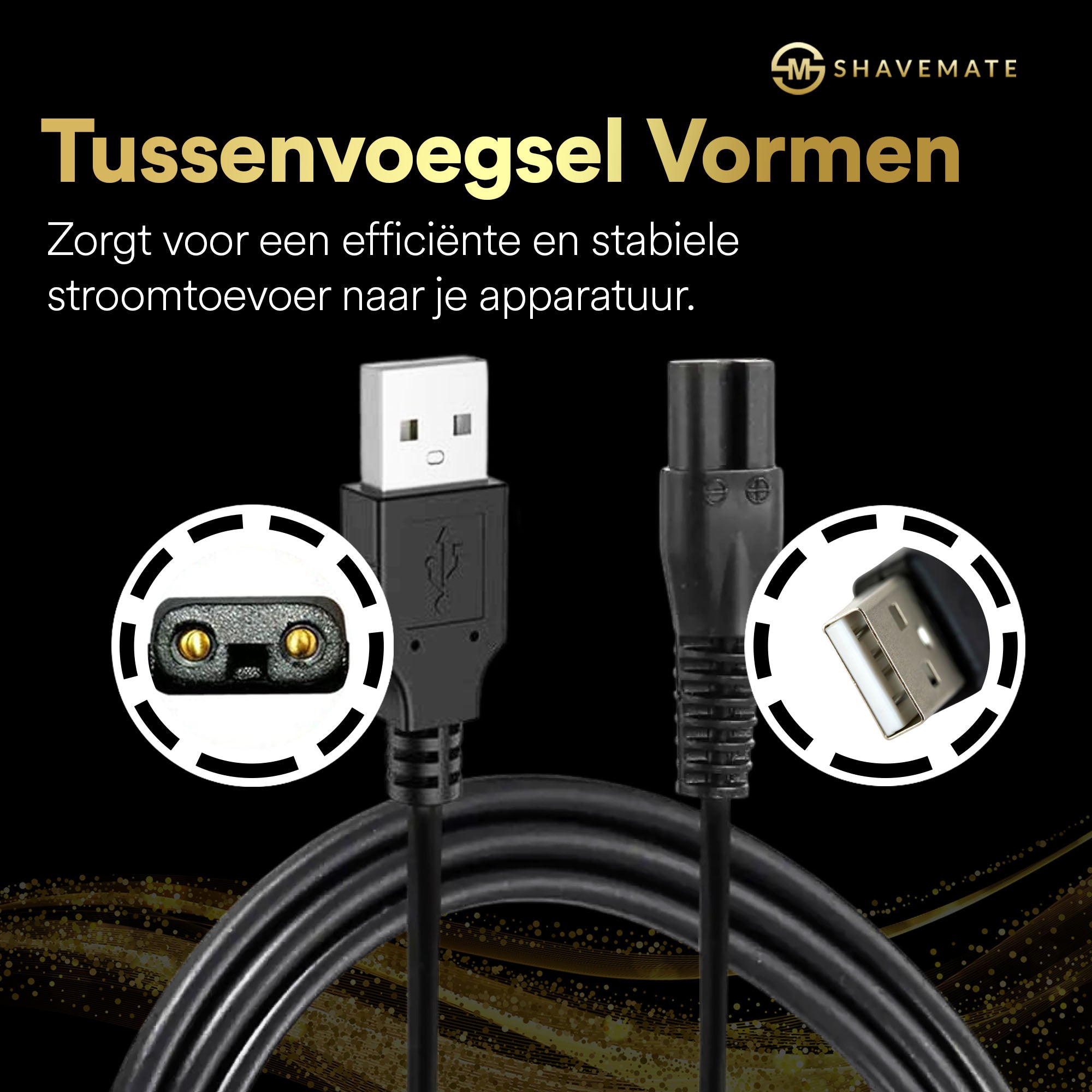 USB-Ladekabel für ShaveMate Rasierer – 1 Meter