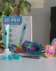 3D Pen Startpakke - 10 Farver Filament